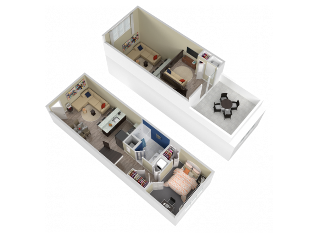 1 Bed floor plan