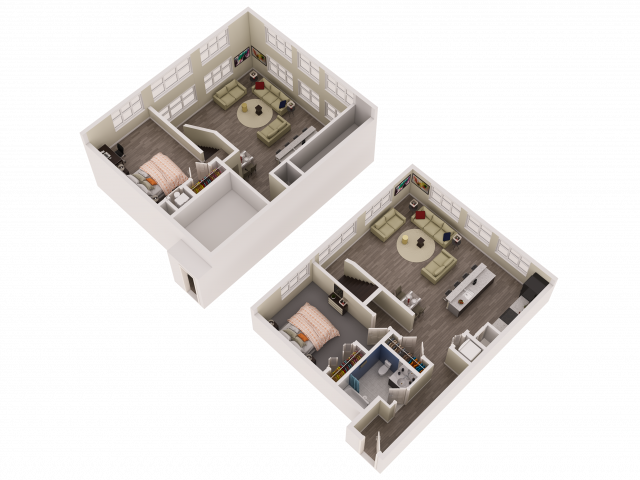 2 Bed floor plan